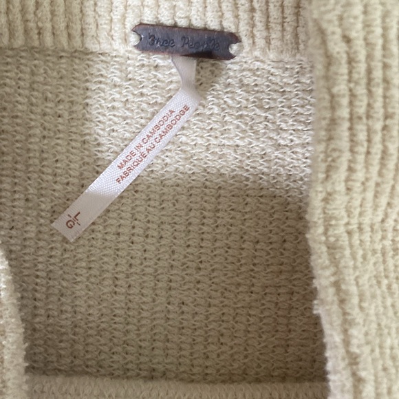 NWT Free People Ottoman in Parchment - Picture 8 of 8